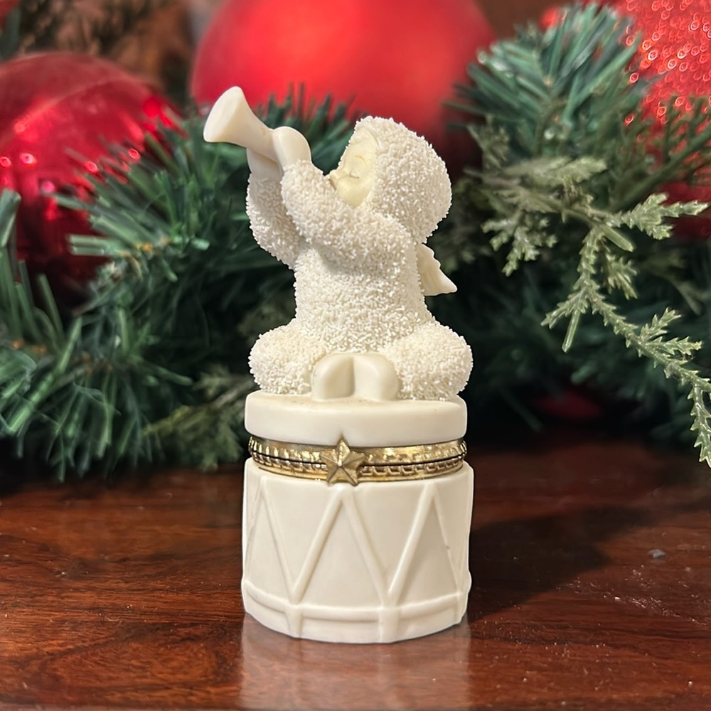 Snowbabies Dept 56 Celebrate Hinged Trinket Box